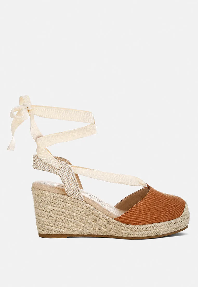 Little Mary Strappy Wedge Heel Sandals By Ruw