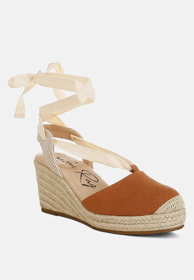 Little Mary Strappy Wedge Heel Sandals By Ruw