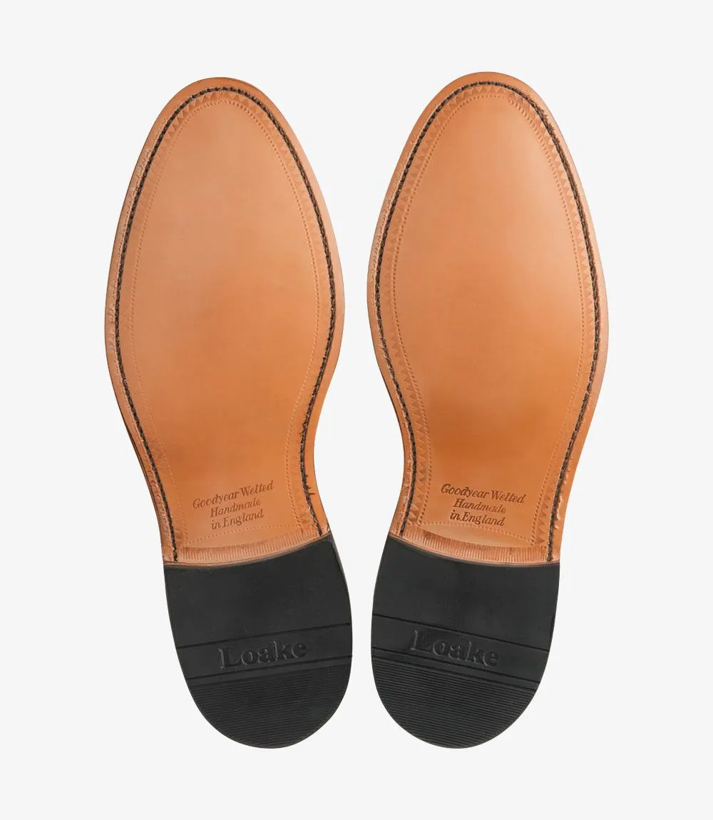 LOAKE Imperial Loafer - Dark Brown Suede - (F) fitting leather Sole