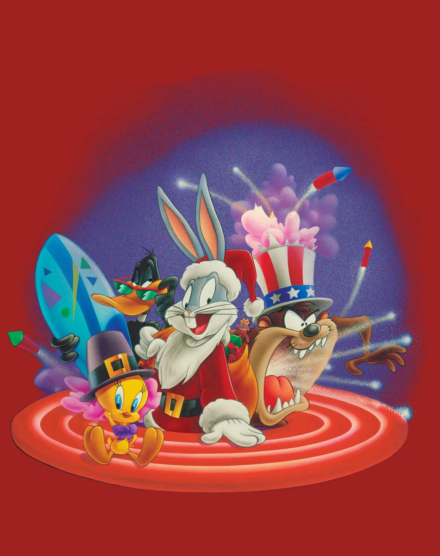 Looney Tunes American Holiday Official Men's T-Shirt