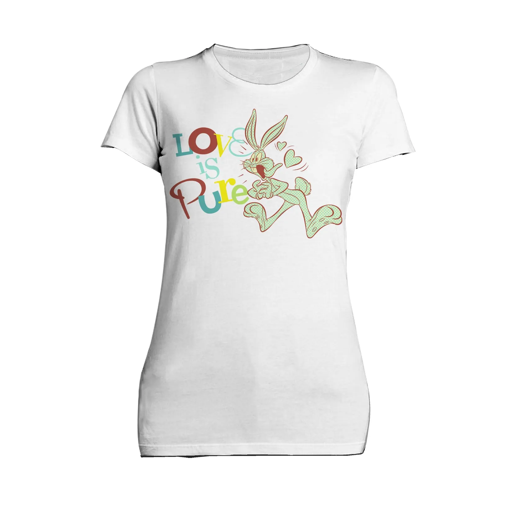 Looney Tunes Bugs Bunny Retro Love Pure Women's T-shirt