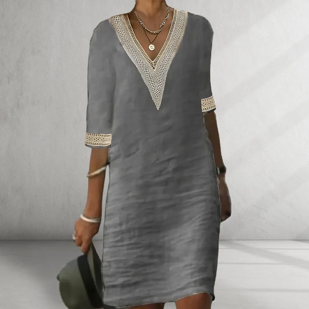 Louise™ Cotton Linen Summer Dress