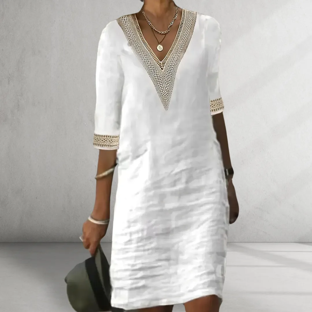 Louise™ Cotton Linen Summer Dress