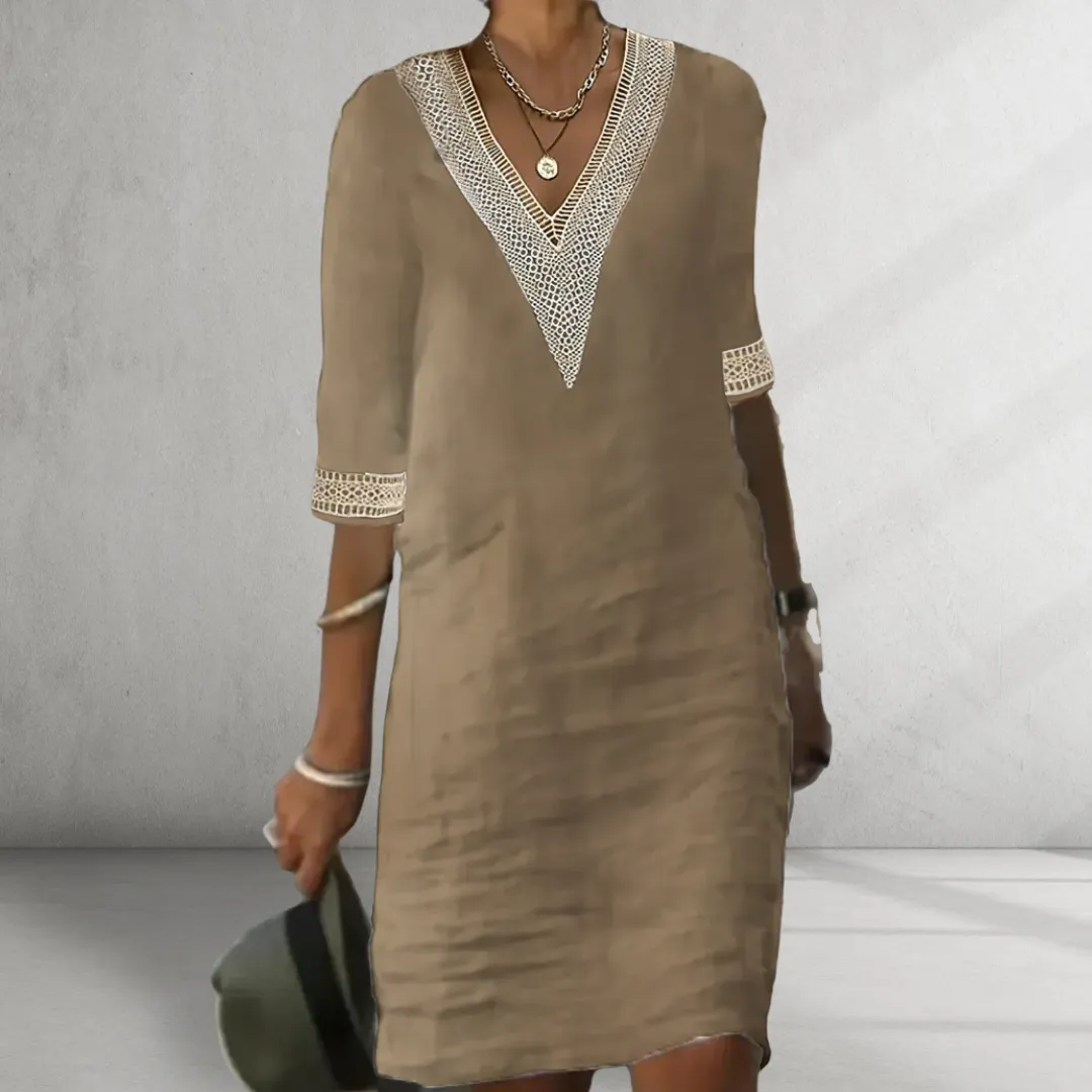 Louise™ Cotton Linen Summer Dress