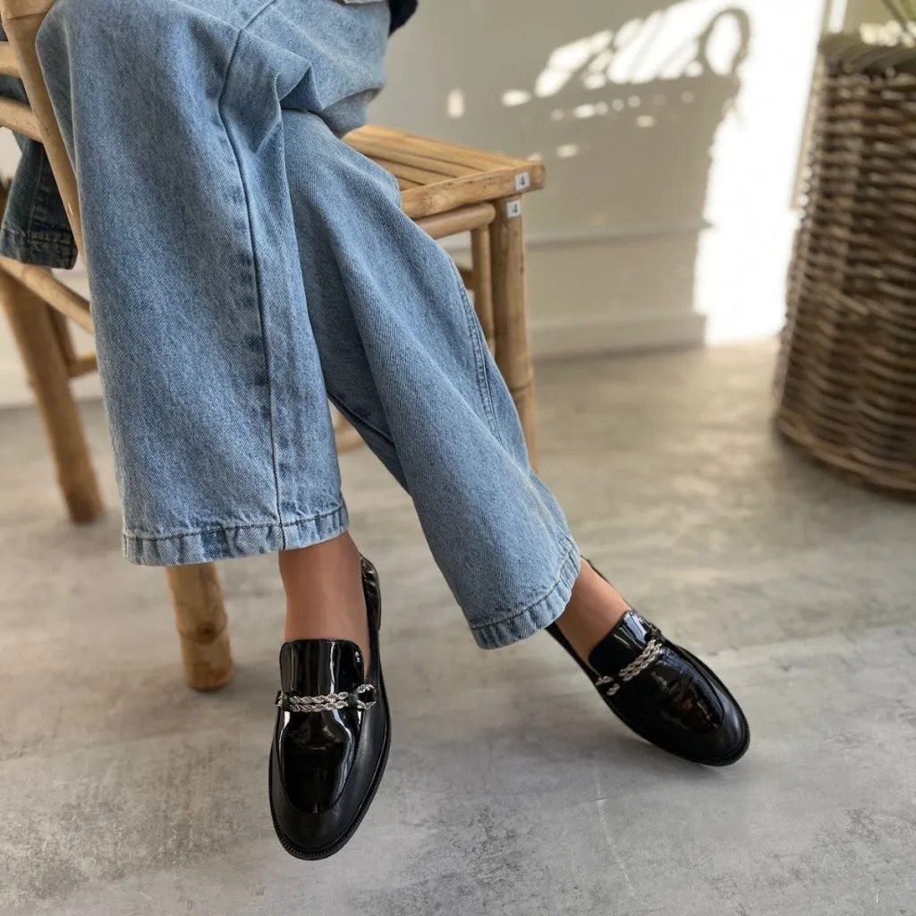 LOVE AND WALK - PATENT - Black patent
