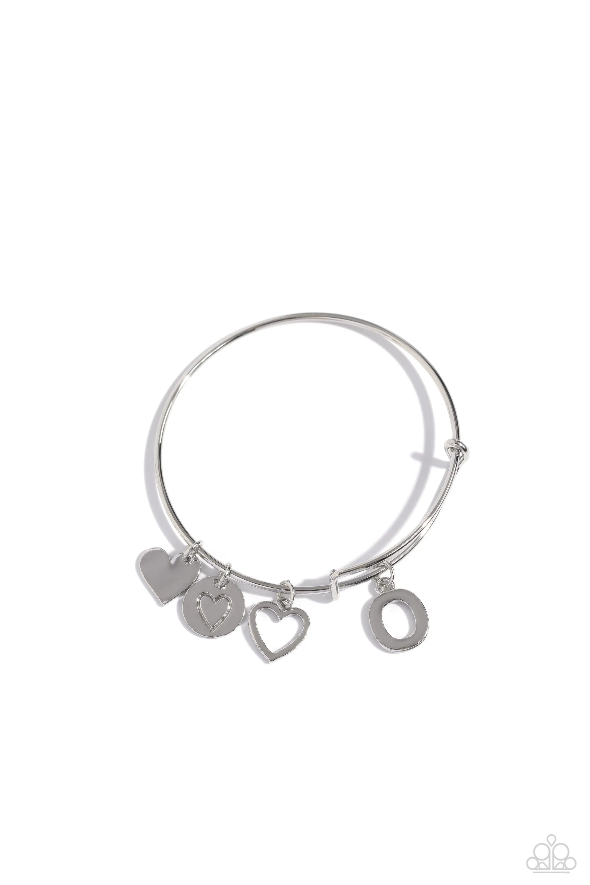 Making It INITIAL - Silver - O Bracelet - Paparazzi Accessories