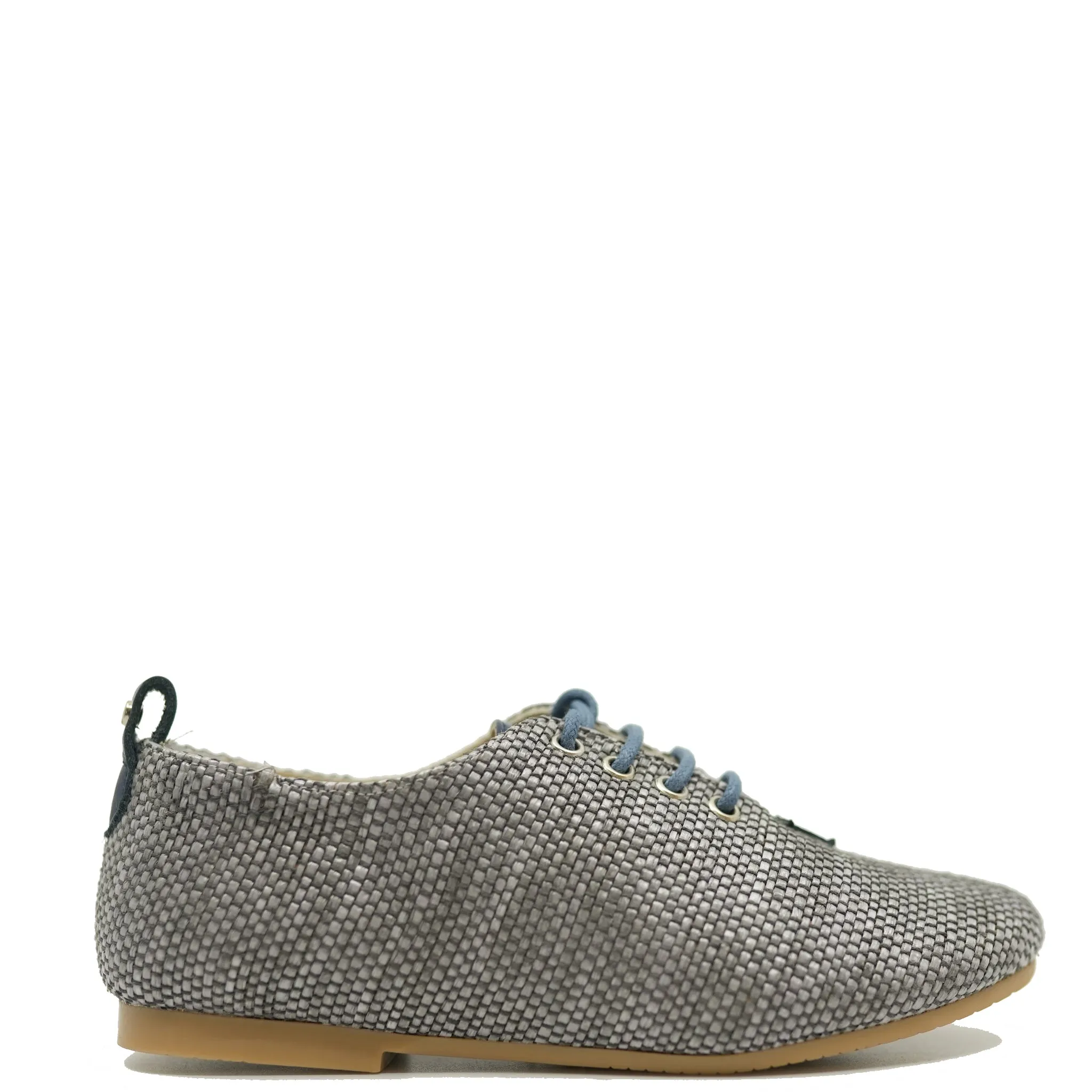 Manuela Blue Weave Lace Up Oxford