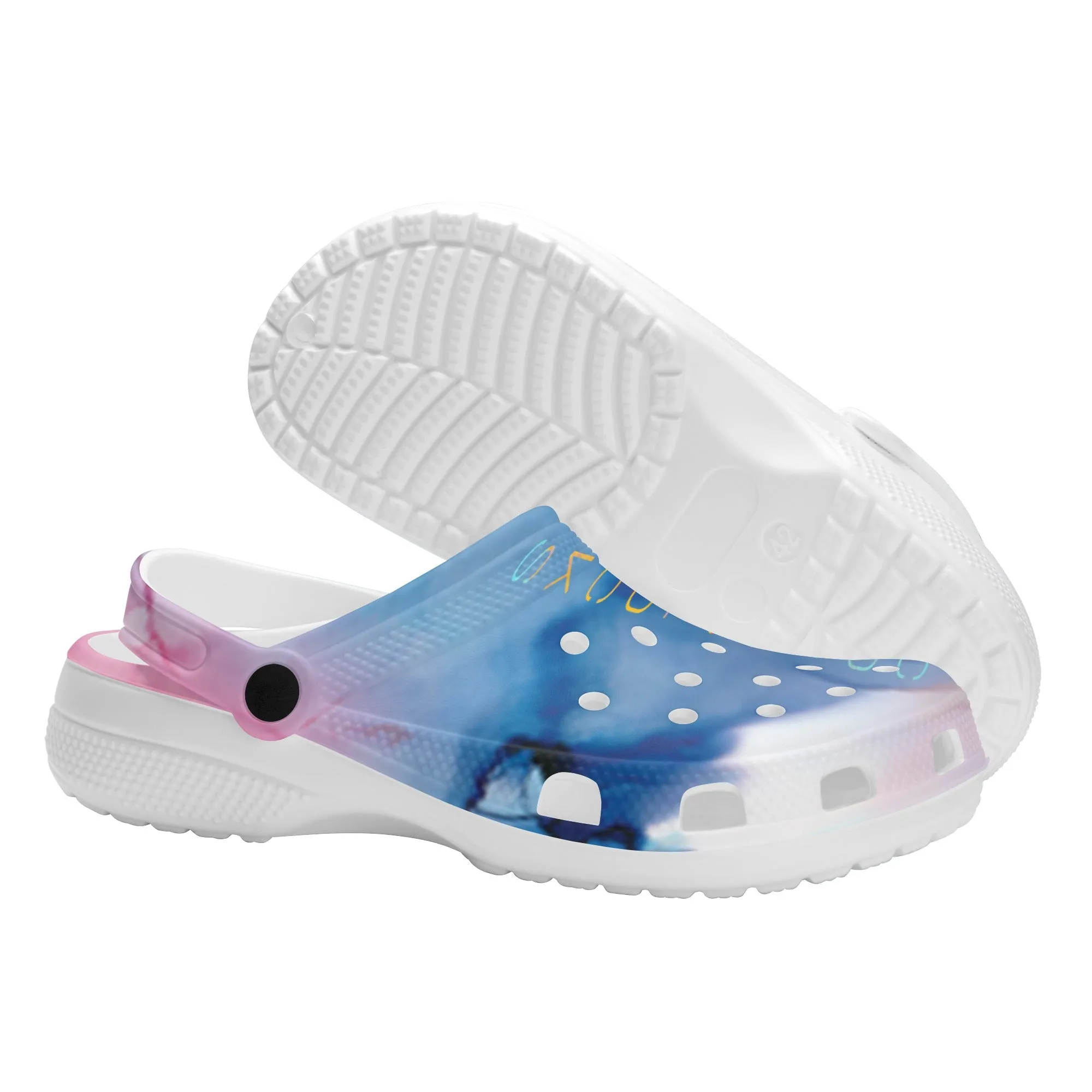 Mens All Over Printing Classic Clogs