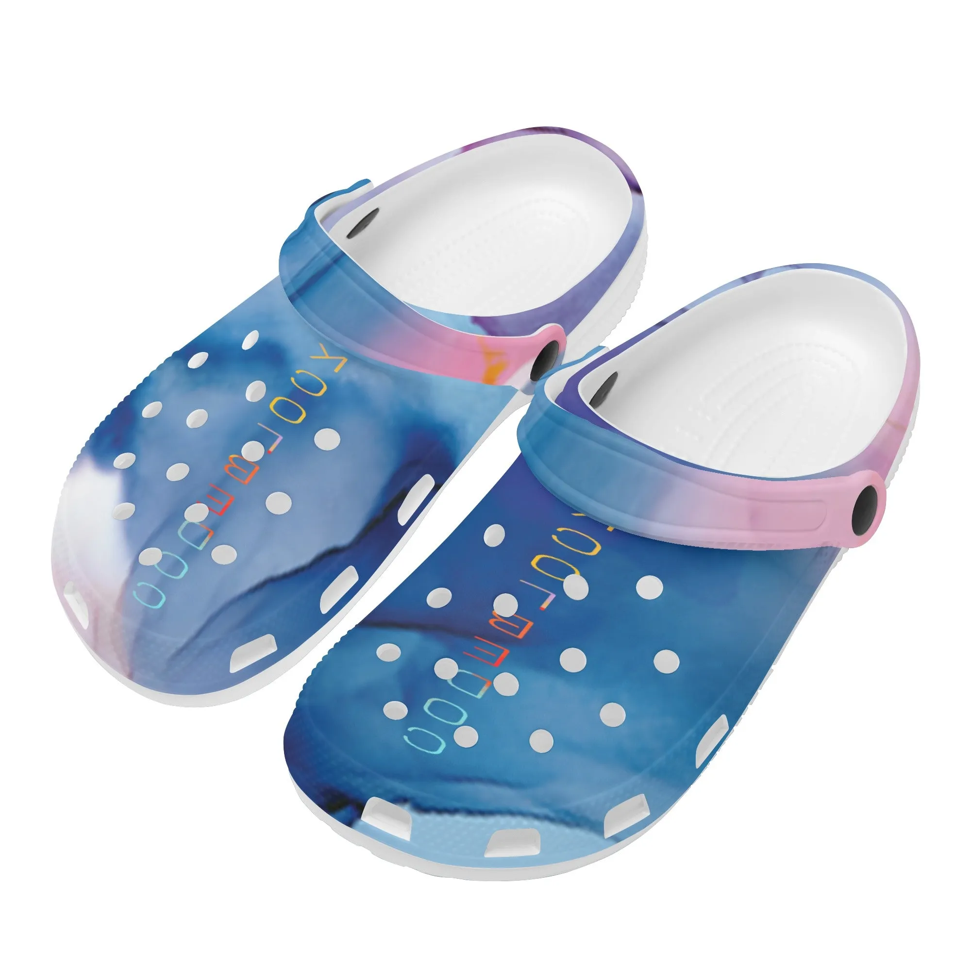 Mens All Over Printing Classic Clogs