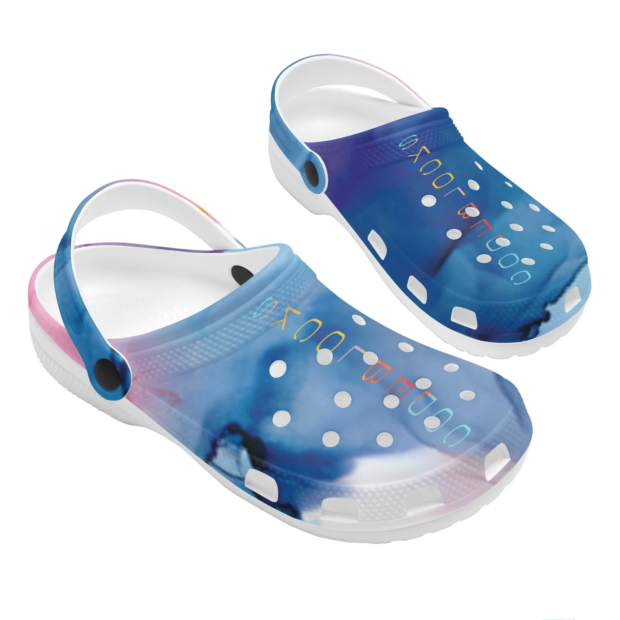 Mens All Over Printing Classic Clogs