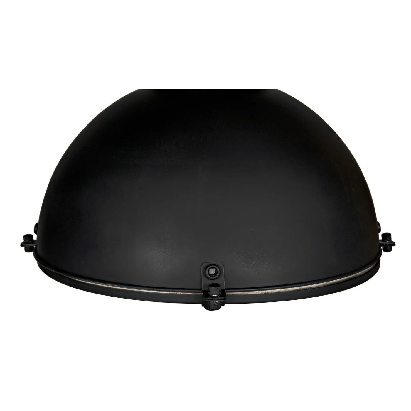 Metal Marine Fixture Pendant, Black Steel