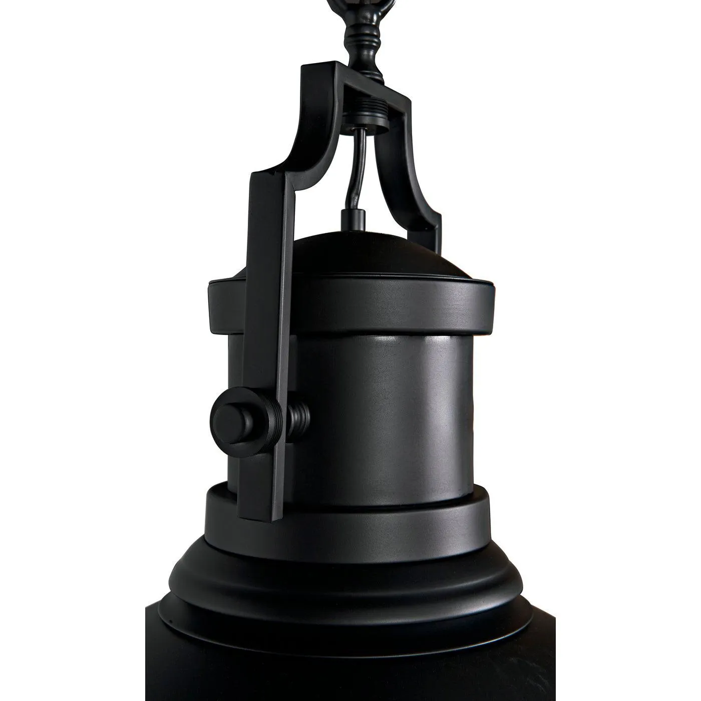 Metal Marine Fixture Pendant, Black Steel