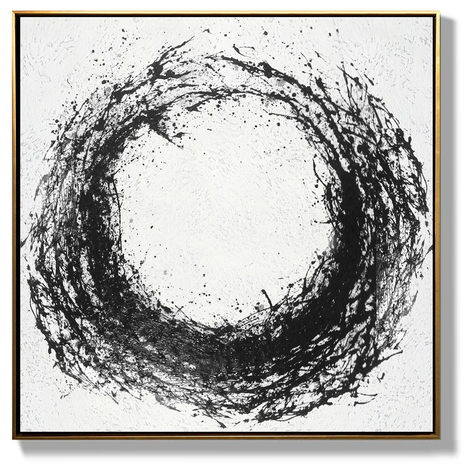 Minimal Black and White Painting MN21A