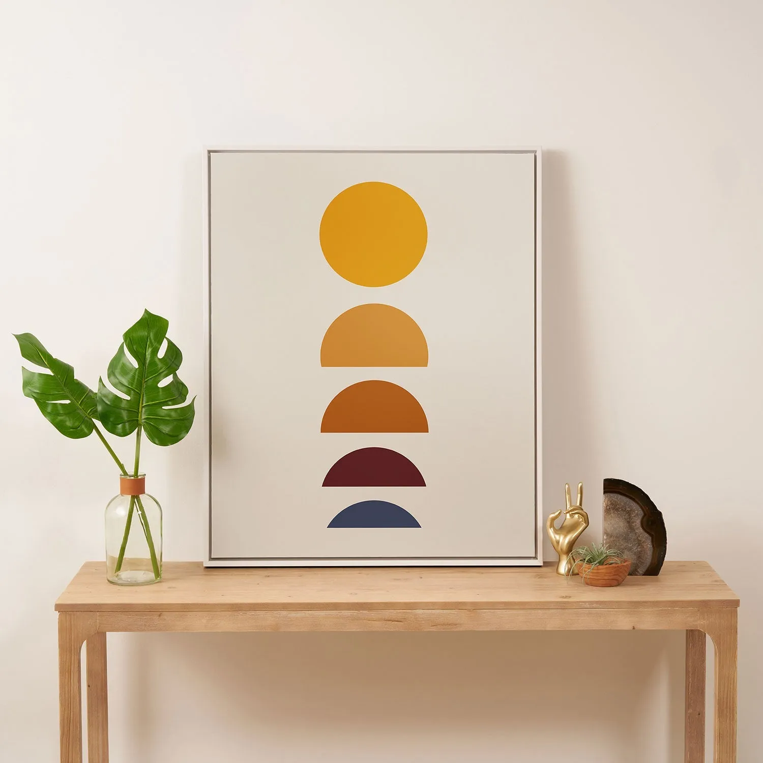 Minimal Sunrise Sunset I Art Canvas
