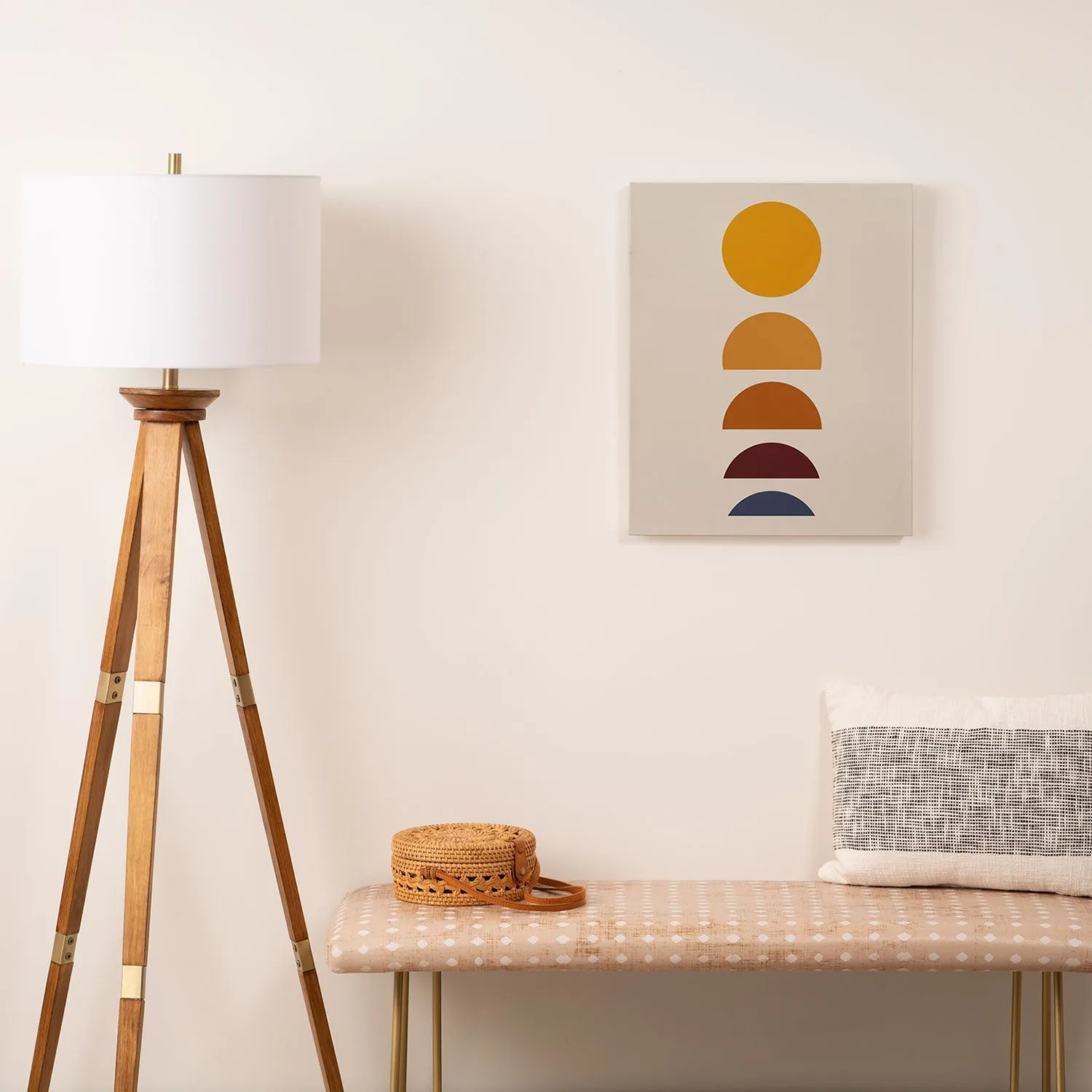 Minimal Sunrise Sunset I Art Canvas