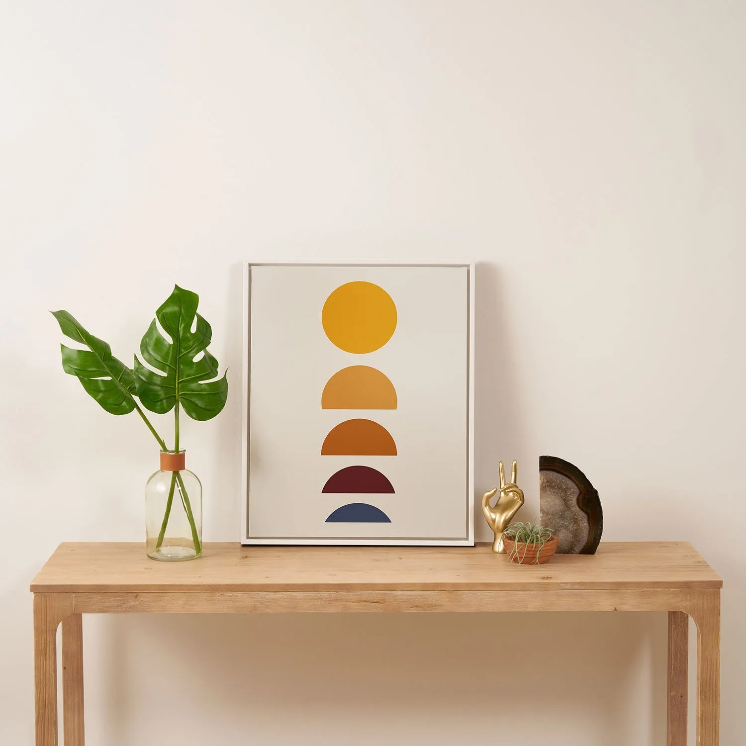 Minimal Sunrise Sunset I Art Canvas