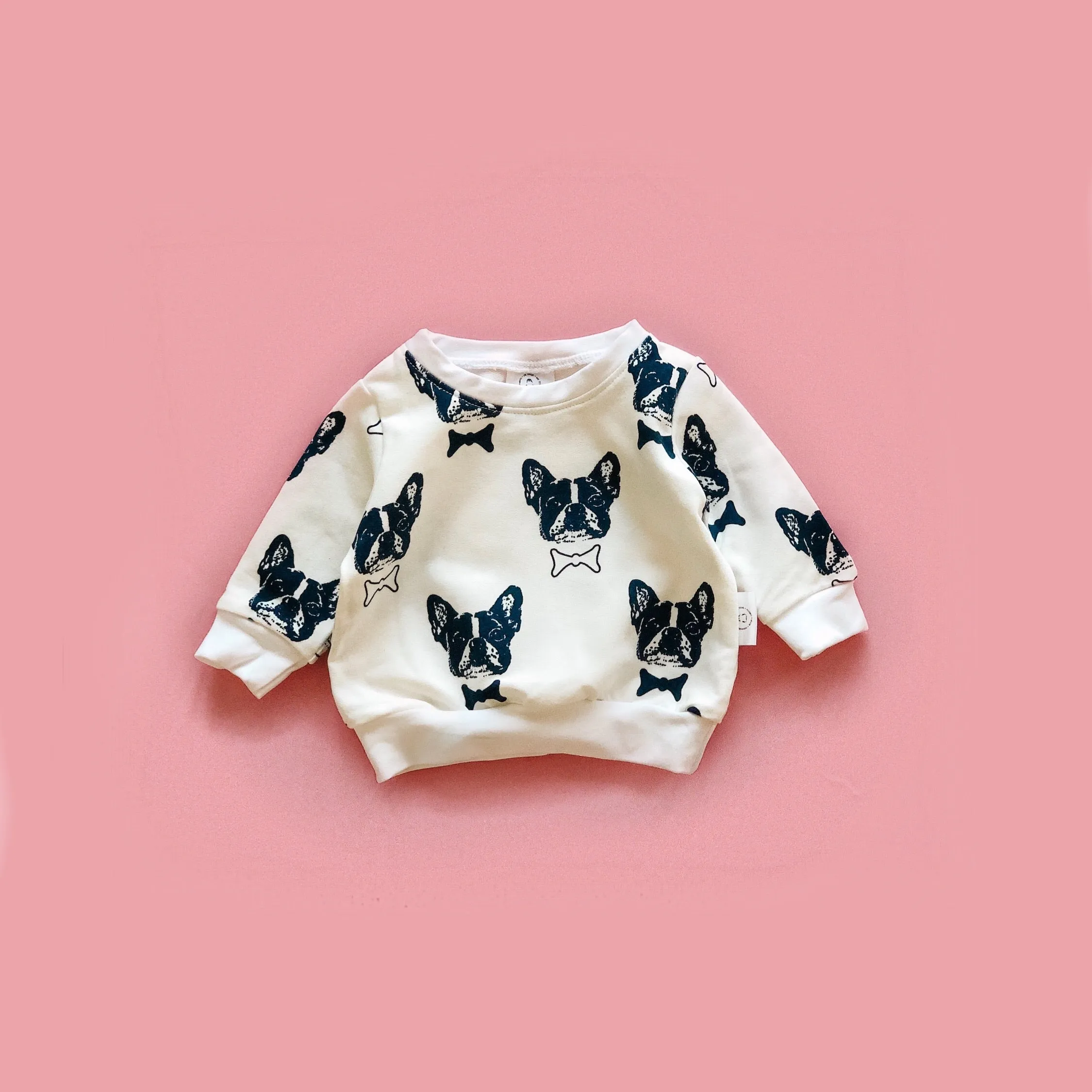 Modern Pullover with Puppies