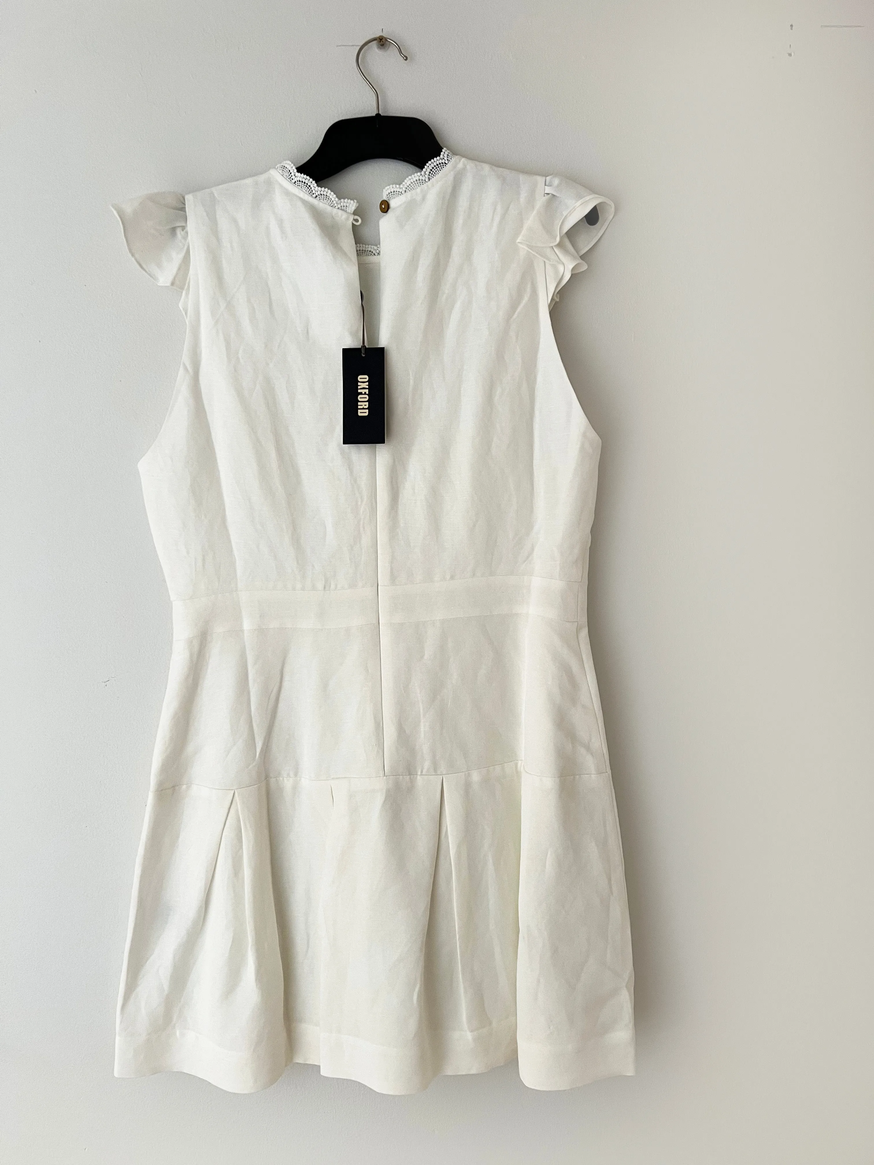 Morris Lace Insert Dress in White