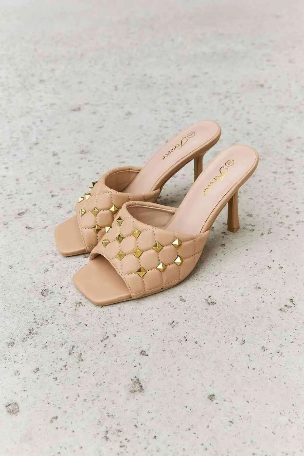Mule Heels in Nude