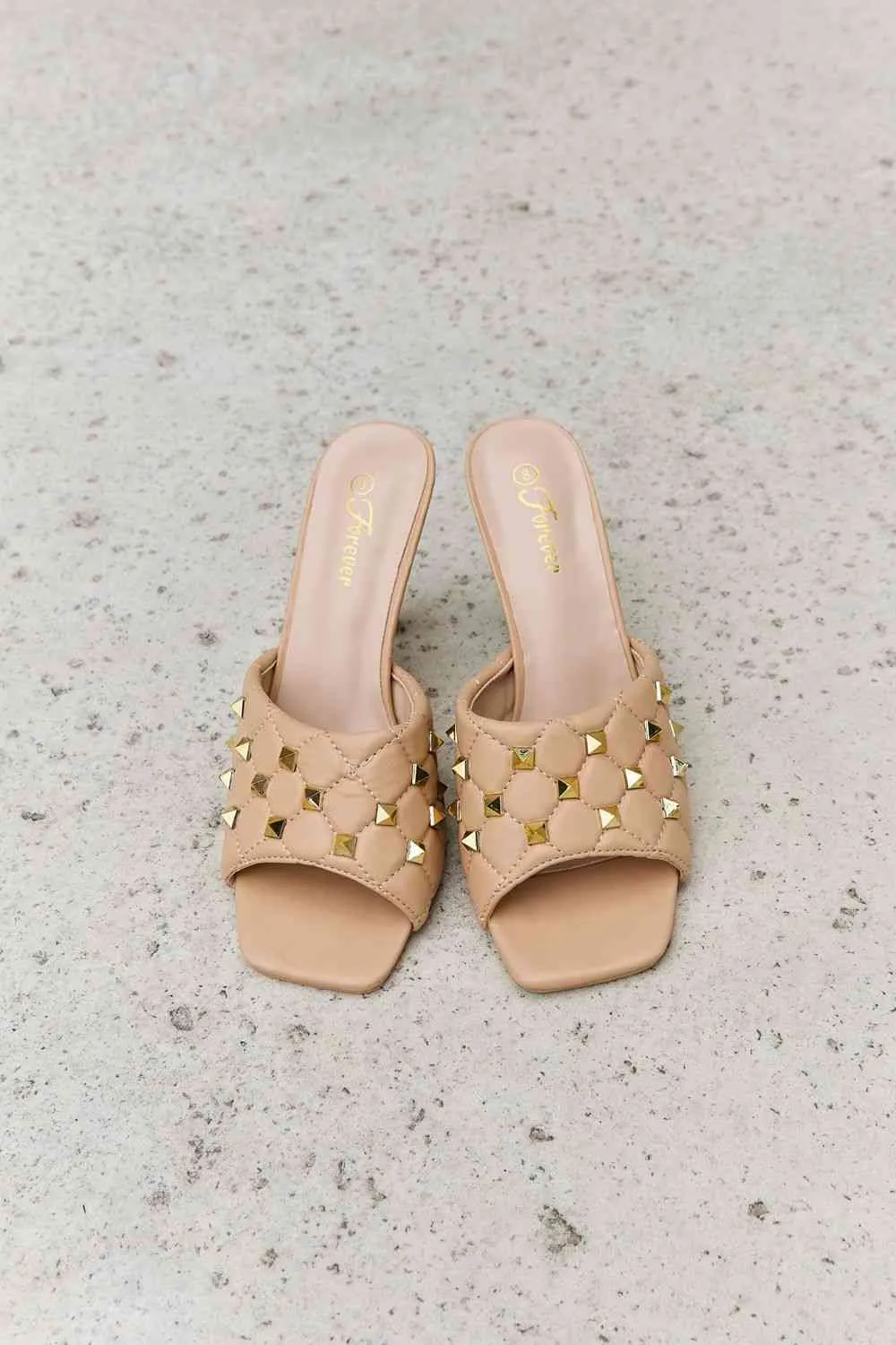 Mule Heels in Nude