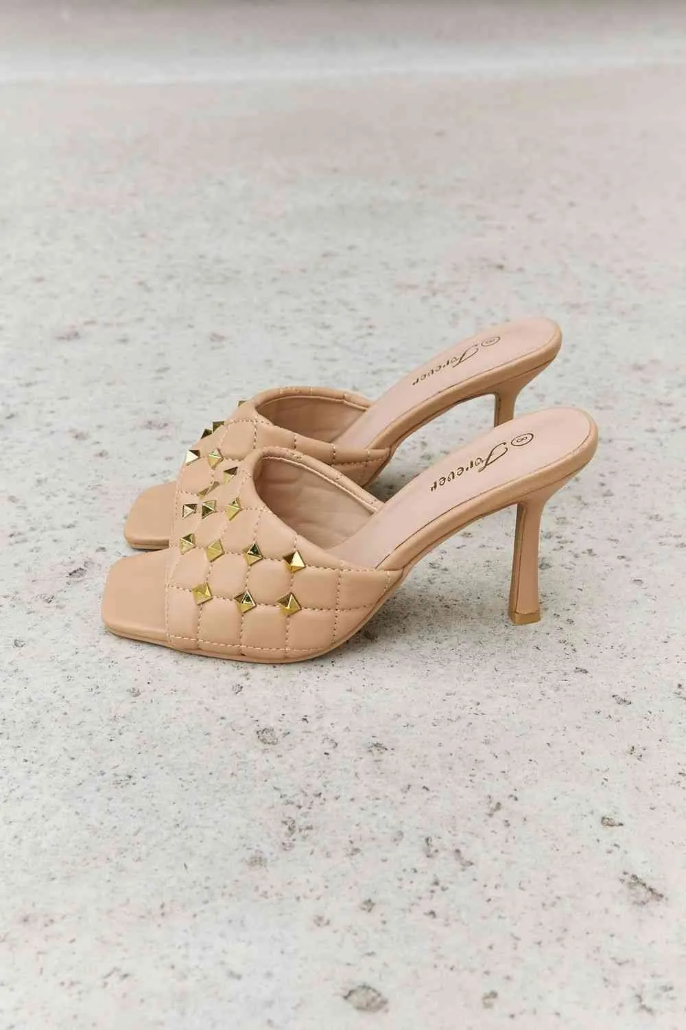 Mule Heels in Nude