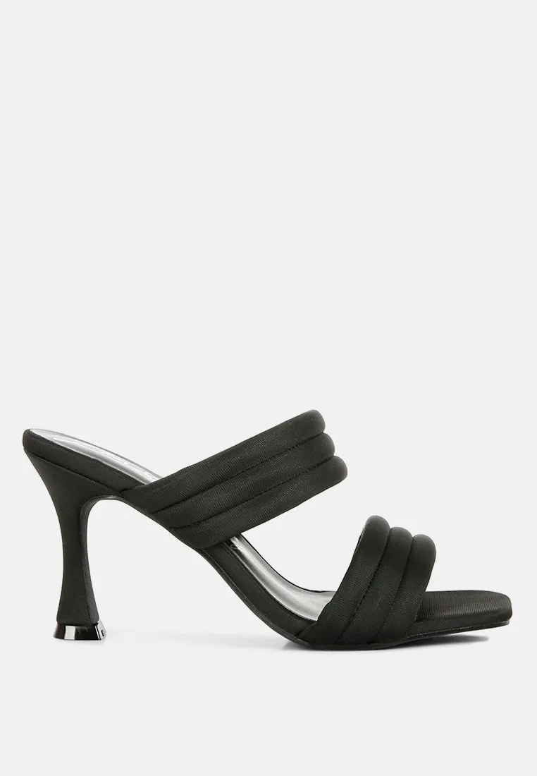 New Crush Quilted Spool Heel Sandals By Ruw