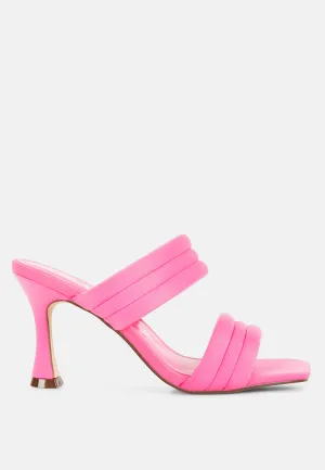 New Crush Quilted Spool Heel Sandals By Ruw
