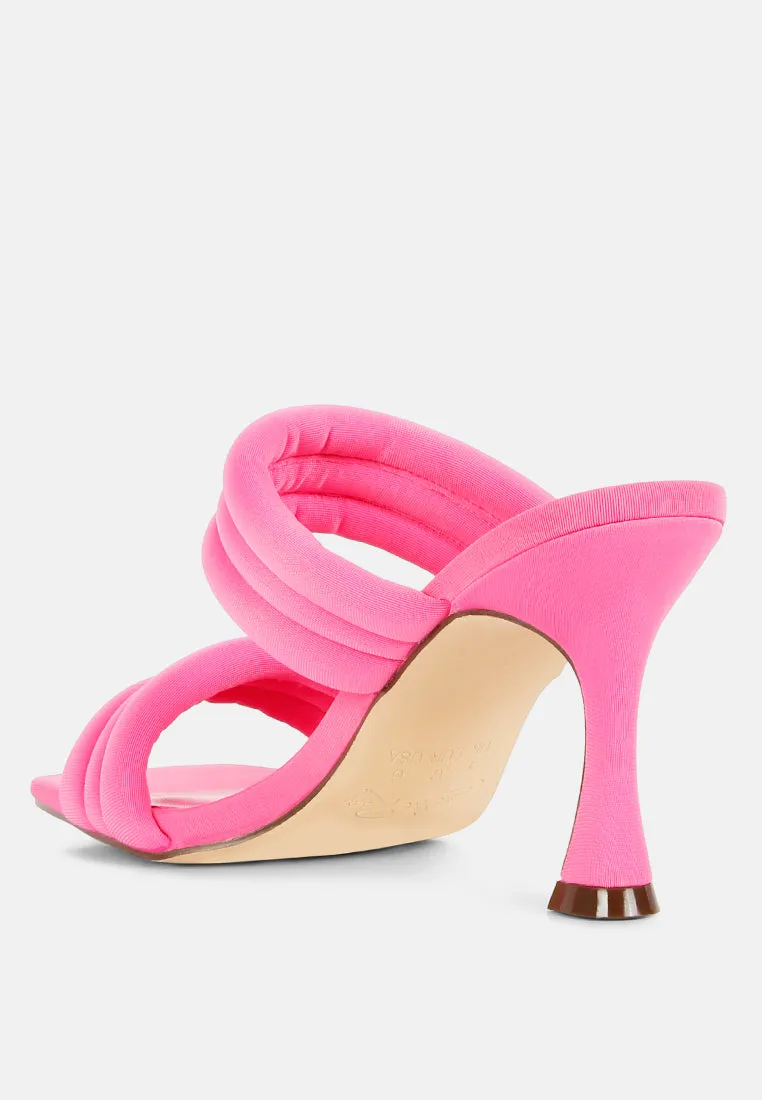 New Crush Quilted Spool Heel Sandals By Ruw