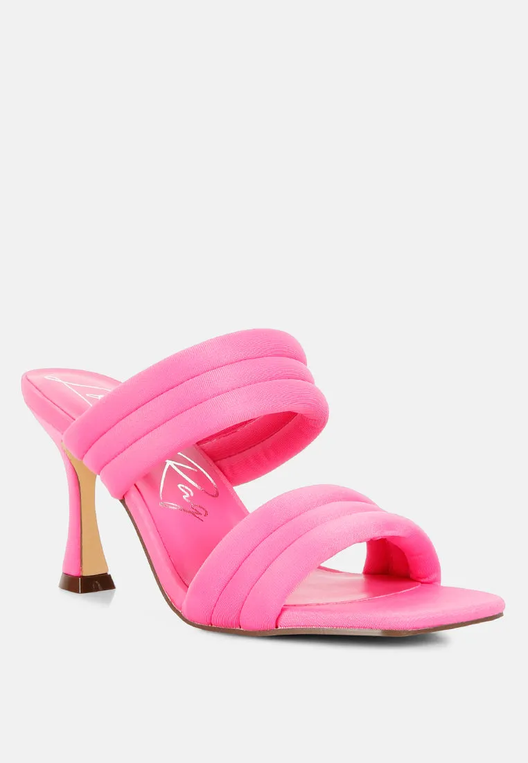 New Crush Quilted Spool Heel Sandals By Ruw
