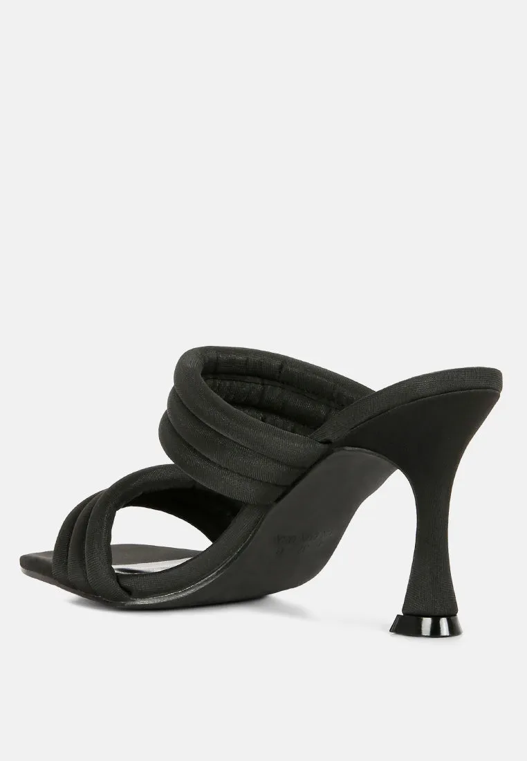 New Crush Quilted Spool Heel Sandals By Ruw