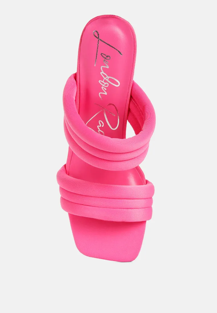 New Crush Quilted Spool Heel Sandals By Ruw
