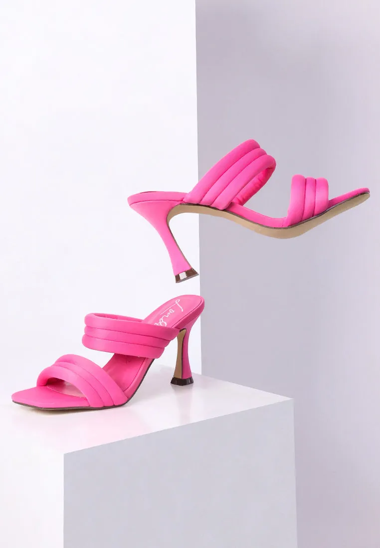 New Crush Quilted Spool Heel Sandals By Ruw