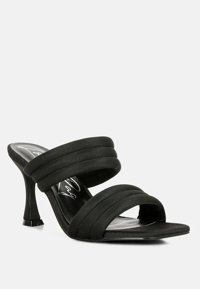 New Crush Quilted Spool Heel Sandals By Ruw