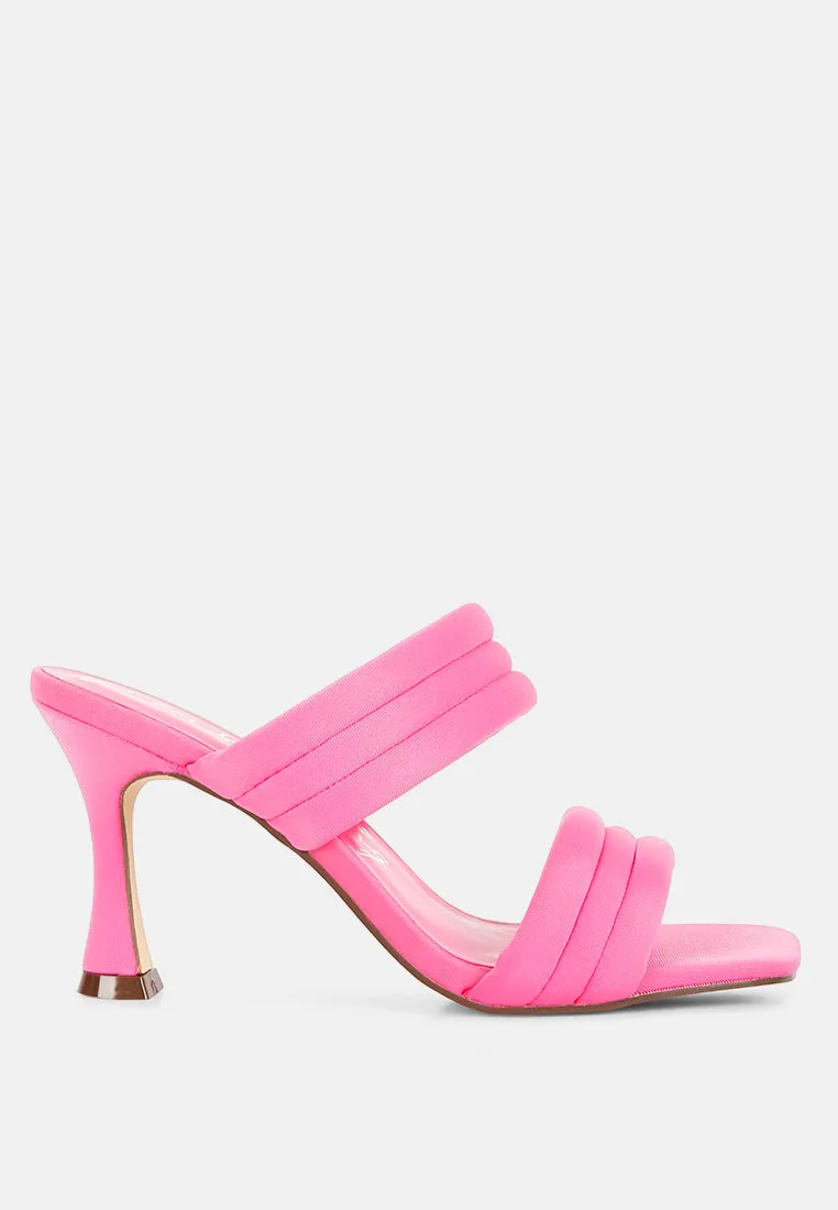 New Crush Quilted Spool Heel Sandals By Ruw