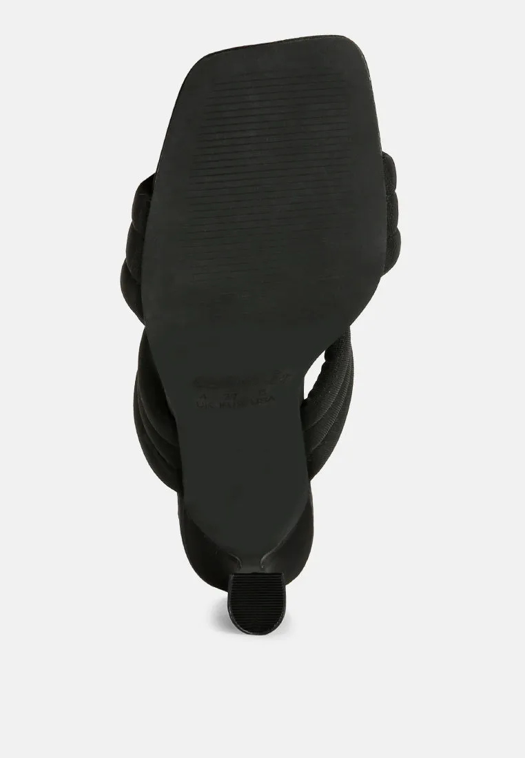 New Crush Quilted Spool Heel Sandals By Ruw