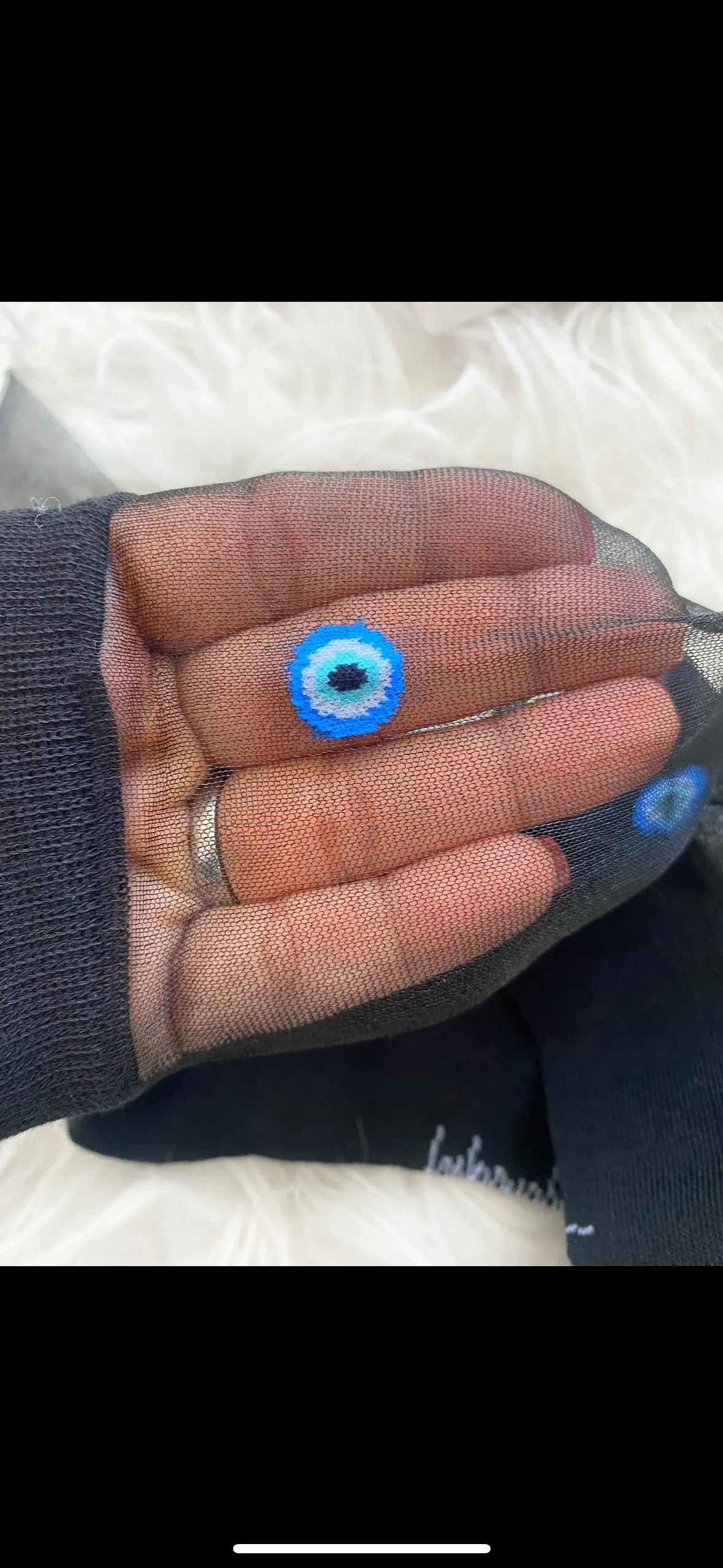 NEW! Evil Eye Sexy Sheer Fancy Fashionably Protected  Socks
