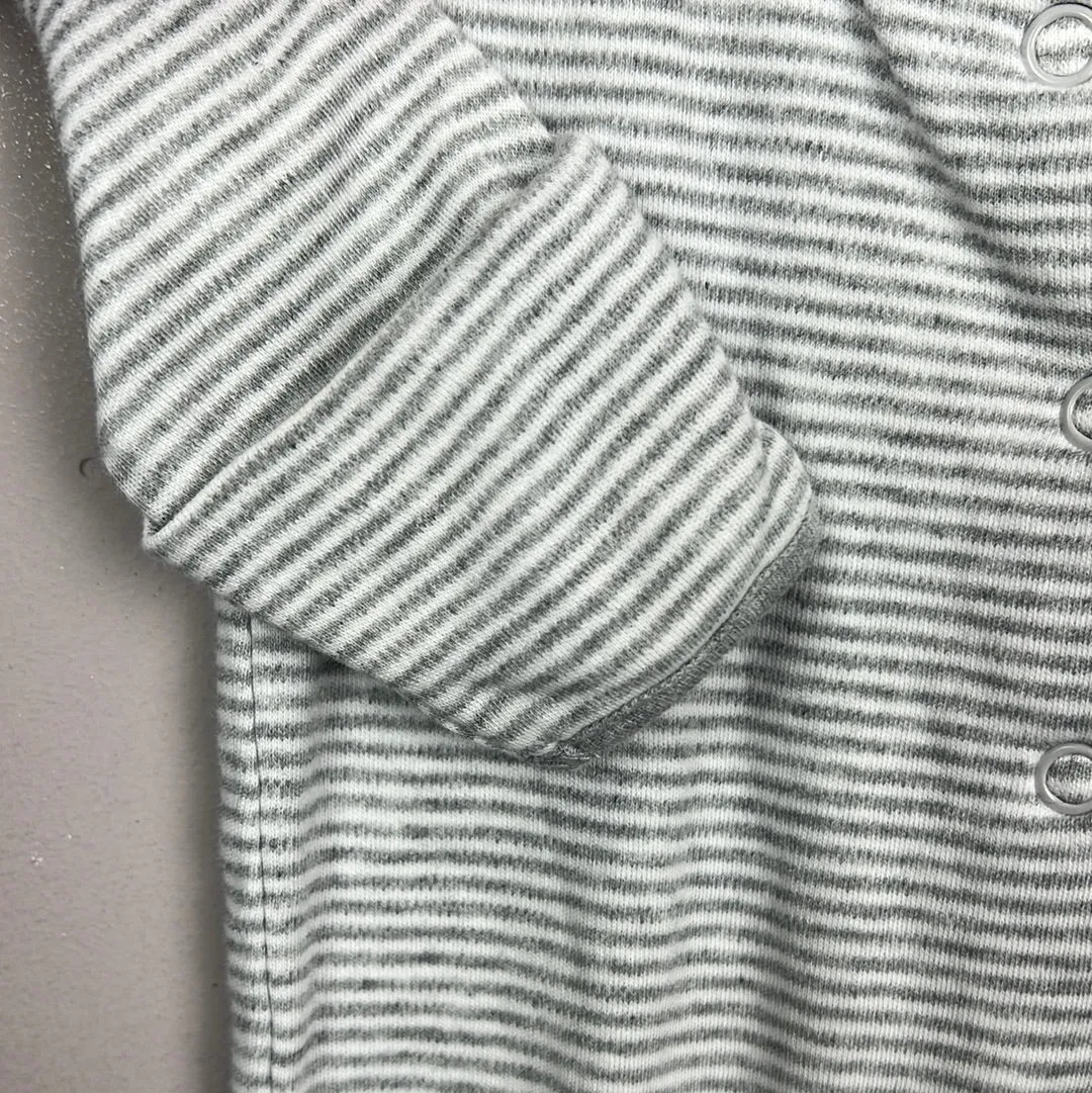 Newborn Jojo Maman Bebe grey sleepsuit