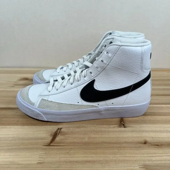 Nike Blazer Mid '77 GS Vintage sneakers kids Youth 6.5 White Black NEW in Box b