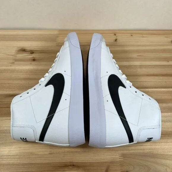 Nike Blazer Mid '77 GS Vintage sneakers kids Youth 6.5 White Black NEW in Box b