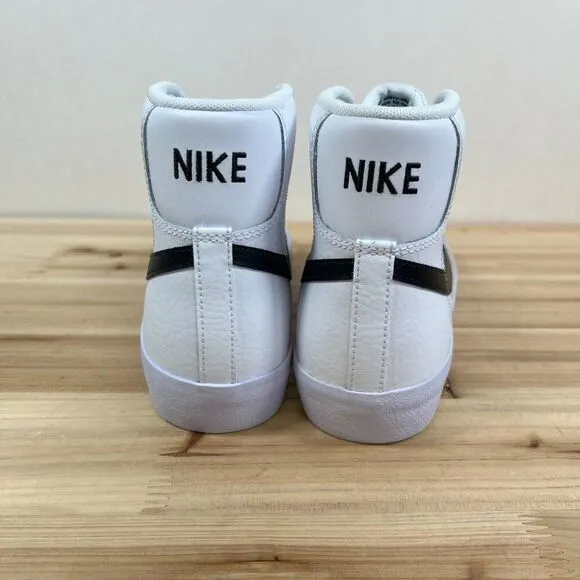 Nike Blazer Mid '77 GS Vintage sneakers kids Youth 6.5 White Black NEW in Box b