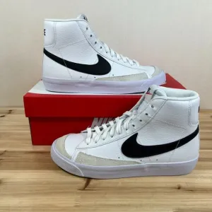 Nike Blazer Mid '77 GS Vintage sneakers kids Youth 6.5 White Black NEW in Box b