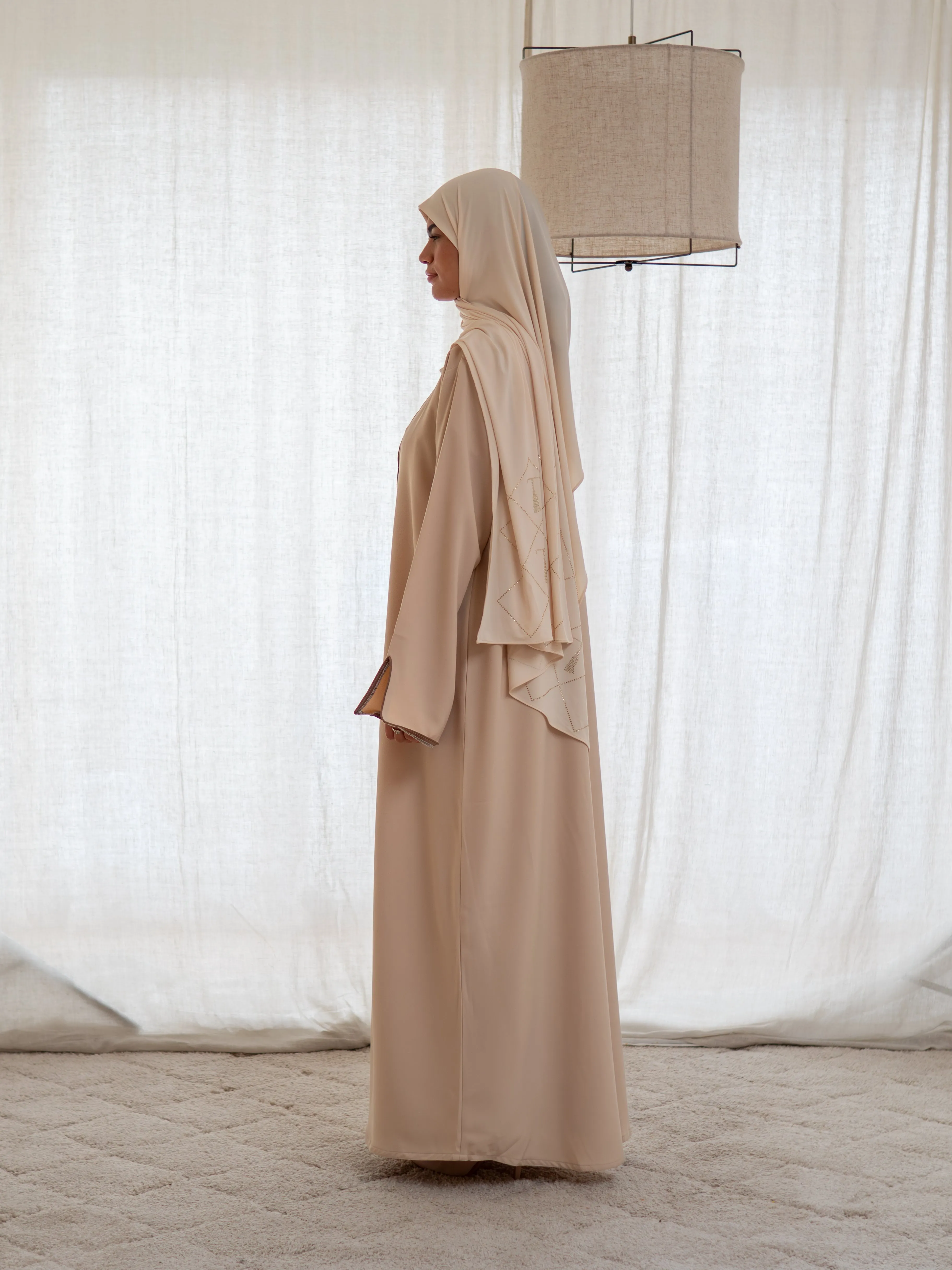 NOOR abaya CREAM BEIGE