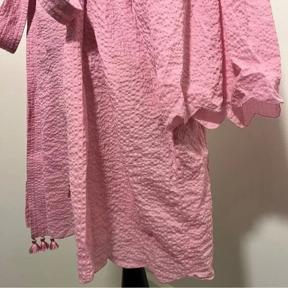 NWOT Marysia Resort Beach Tunic | Pink | 100% Cotton | Long Sleeve | Medium
