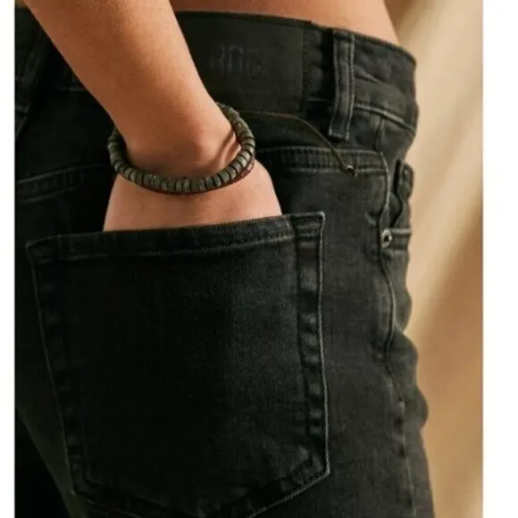 NWT Urban Outfitters BDG Black Shorts Size 25 A Line Denim