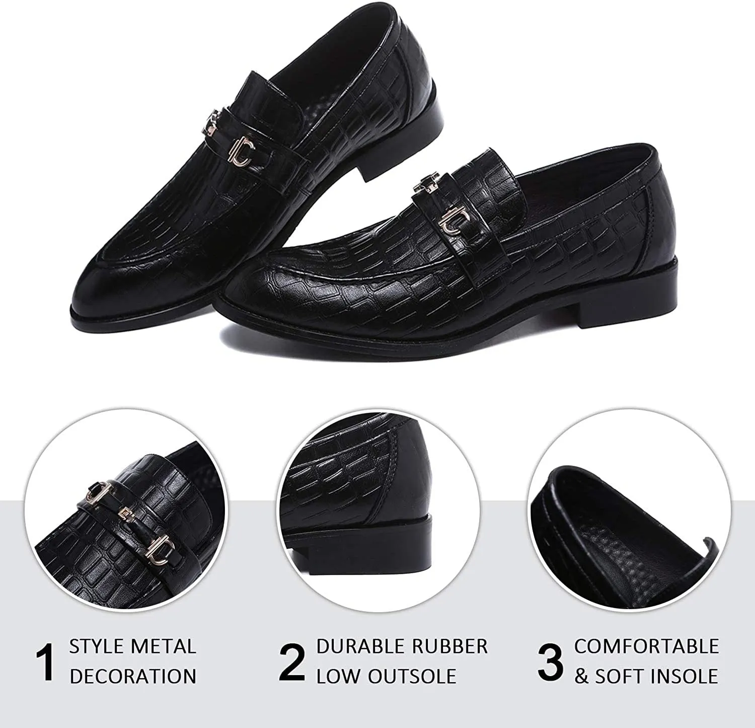 NXY White Shoes for Men丨 Men's Driving Shoes &amp; Noble Dress Shoes for Men