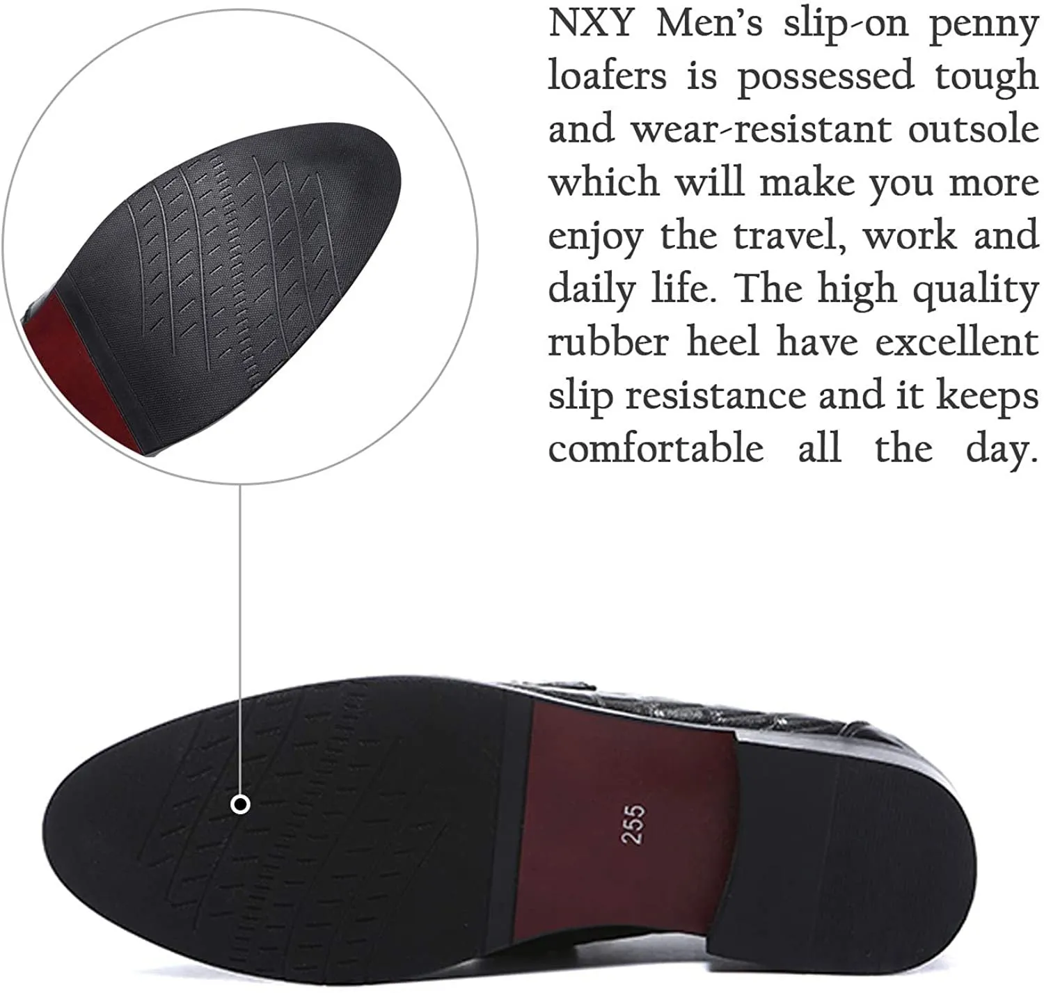 NXY White Shoes for Men丨 Men's Driving Shoes &amp; Noble Dress Shoes for Men