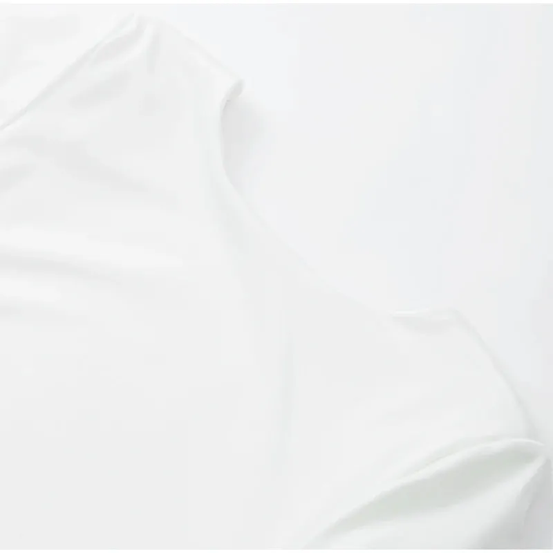 Obsidian Phoenix Backless White Long Sleeve Dress - Slim Fit, Pleated Elegant Design, Round Neck Evening Gown