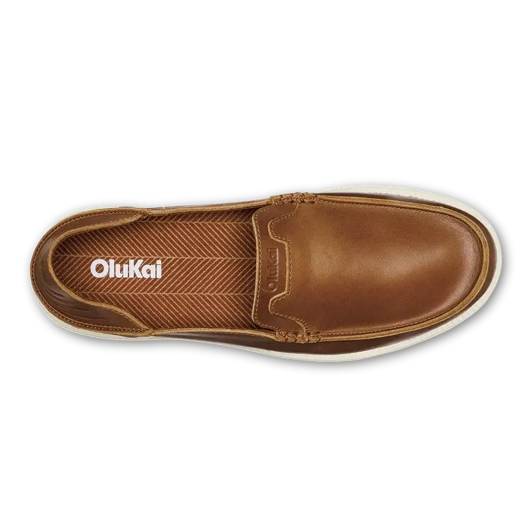 Olukai Kākaha Nia Men’s Leather Slip-On Shoes