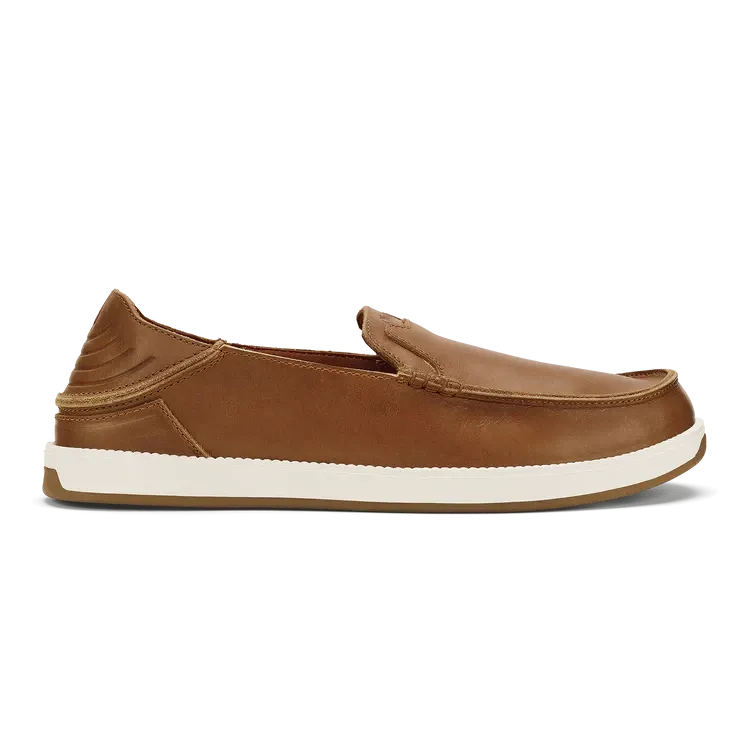 Olukai Kākaha Nia Men’s Leather Slip-On Shoes