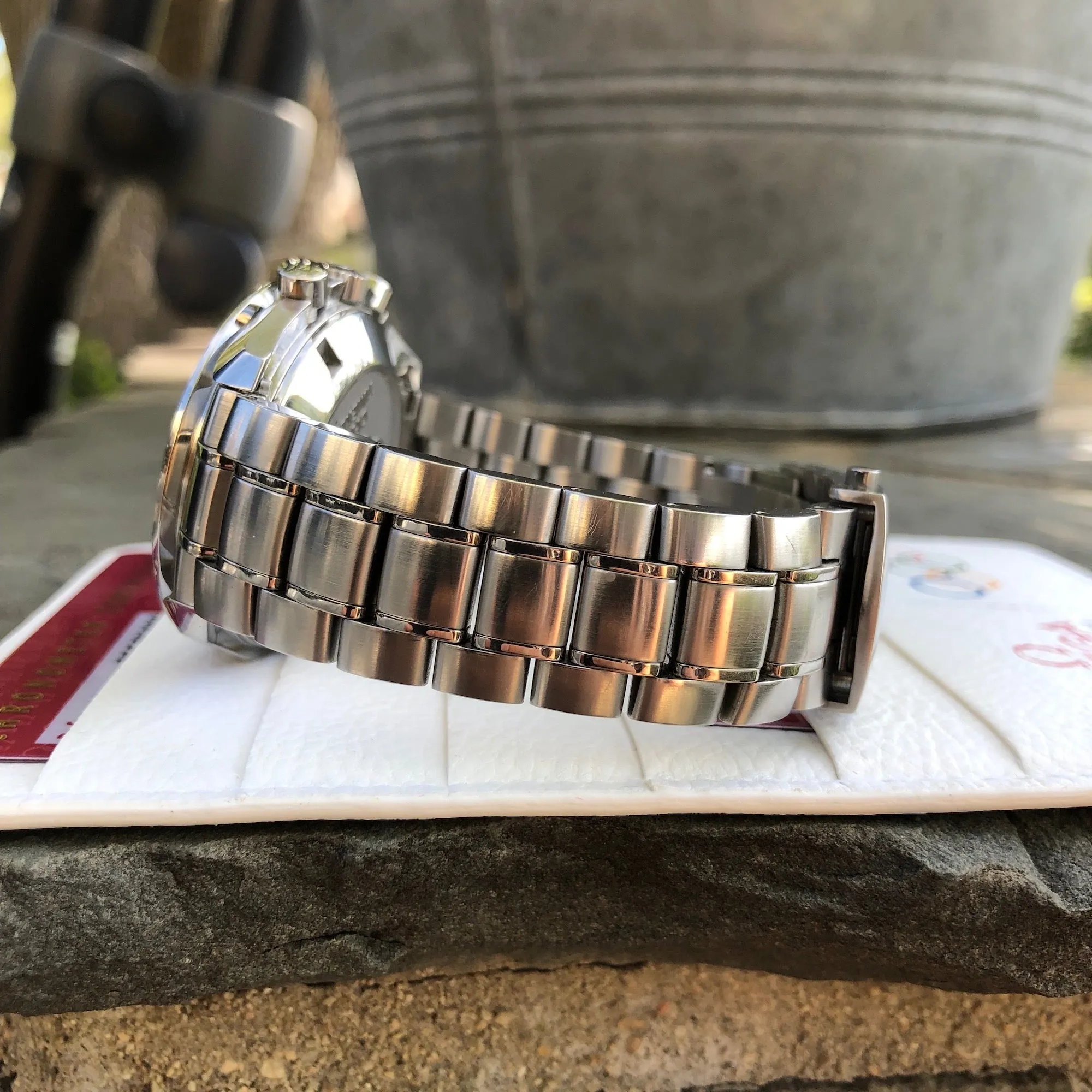 Omega 3557.50.00 Speedmaster Broad Arrow Olympic Collection Chronograph Wristwatch Box Papers